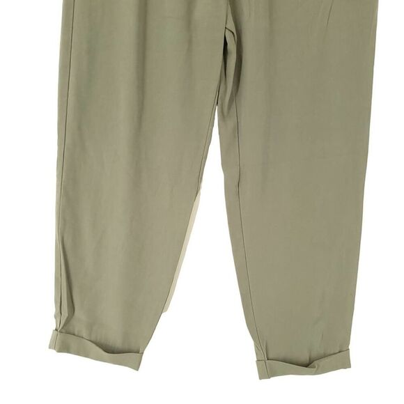 ZARA Green Paperbag Cuffed Pants SM - Picture 3 of 8
